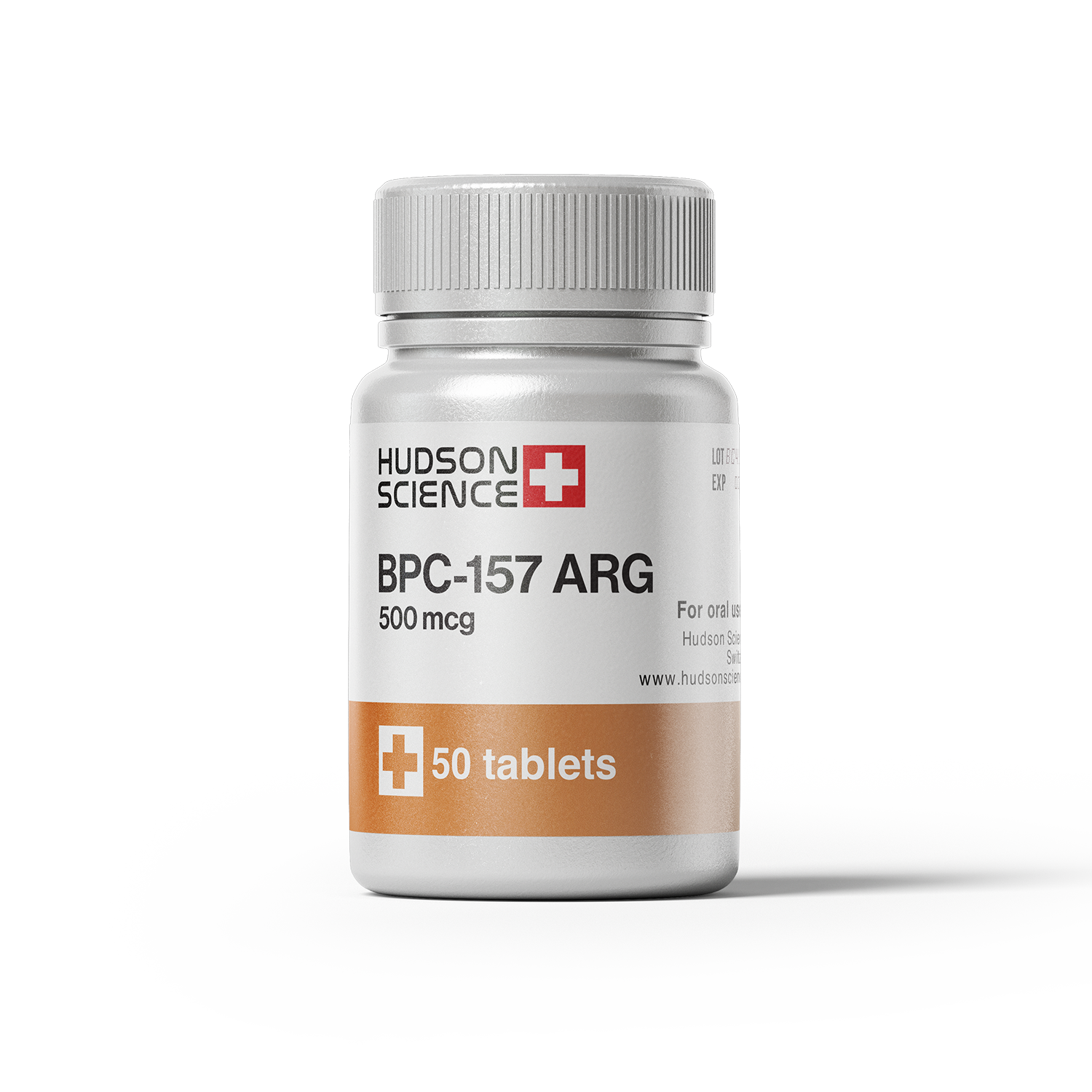 BPC-157 ARG - 500mcg x 50 Tablets - Hudson Science